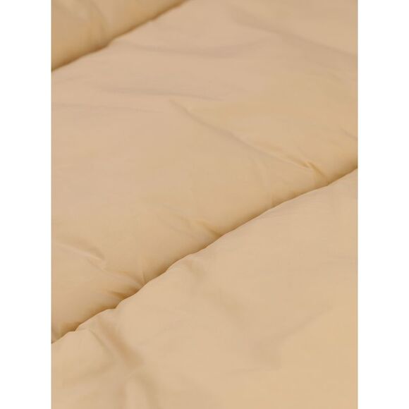 Crop Puffer Vest Stand Collar Sleeveless Zip Up Padded Gilet Coat Khaki - Picture 5 of 6